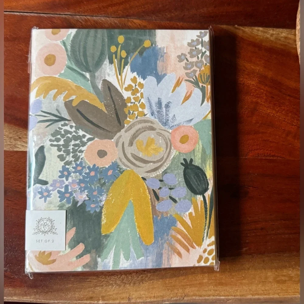 NEW Rifle Paper Co. Luisa Floral and Gold Patterned Pocket Mini Notebook Set - Picture 4 of 8